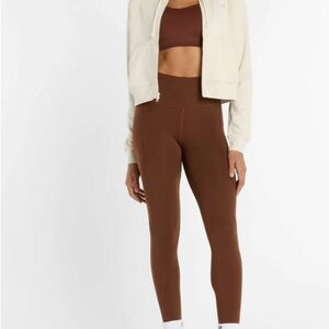 Harmony Balance Stylish Brown Women's Leggings and bra set medium